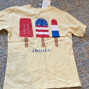 NWT J. Bailey Kids size 7 Yellow Ice Pop Graphic Tee